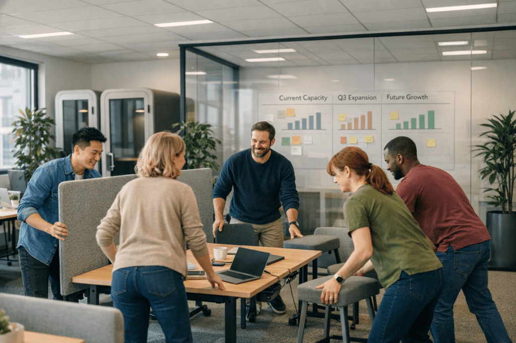 Hoe kies je de juiste Worxspace-werkplek voor jouw teamgrootte en groeiplannen?